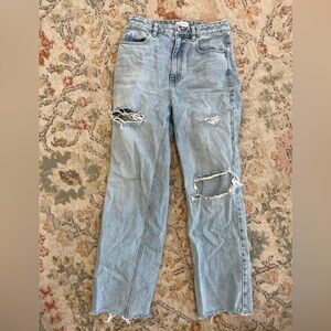 Distressed Light Blue Women's Jeans